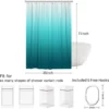 Unyqoos® Modern Douchegordijn met Turquoise Ombre Design voor Stijlvolle Badkamers