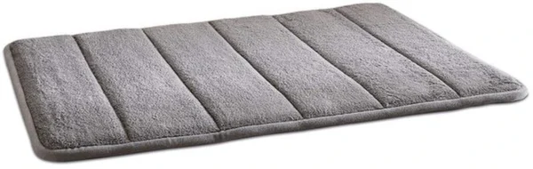 P-87213235673303-20260405135251.webp Unyqoos® Grijze antislip badmat met memory foam en sneldrogend ontwerp