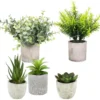 P-87213235700330-20260405140137.webp Unyqoos® Set van vijf realistische kunstplanten voor decoratie in elke ruimte, groente, 21cm, stuks 5