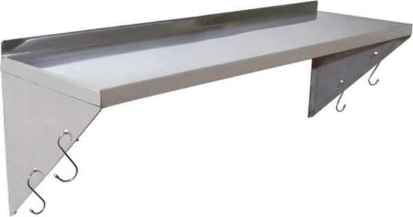 P-87213235722110-20260406082404.webp Unyqoos® Ruim wandrek van roestvrij staal met haken voor keuken en garage