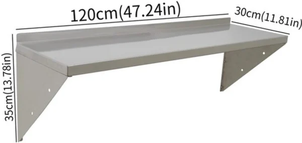 P-87213235722112-20260406082409.webp Unyqoos® Ruim wandrek van roestvrij staal met haken voor keuken en garage