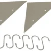 P-87213235722113-20260406082418.webp Unyqoos® Ruim wandrek van roestvrij staal met haken voor keuken en garage
