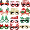 P-87213235729380-20260406092558.webp Unyqoos® Set van 12 feestelijke kerstbrillen met glitter voor kerstfeestjes