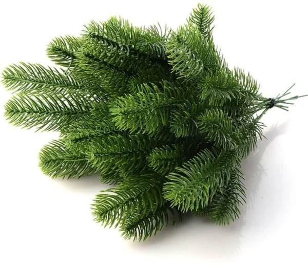 P-87213235755330-20260405140359.webp Unyqoos® Set van 30 kunstdennentakken voor veelzijdige decoratie tijdens de feestdagen