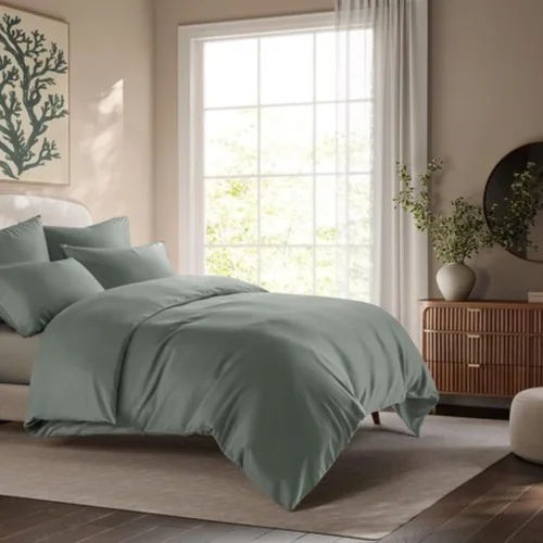 Unyqoos® Ademend en hypoallergeen beddengoed van eucalyptusvezels met ritssluiting