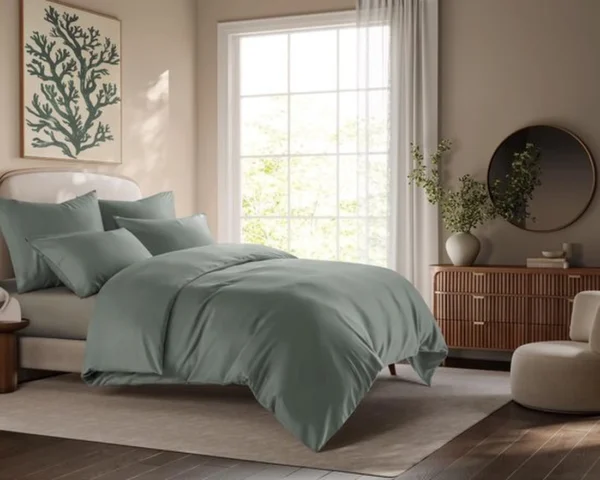 Unyqoos® Ademend en hypoallergeen beddengoed van eucalyptusvezels met ritssluiting