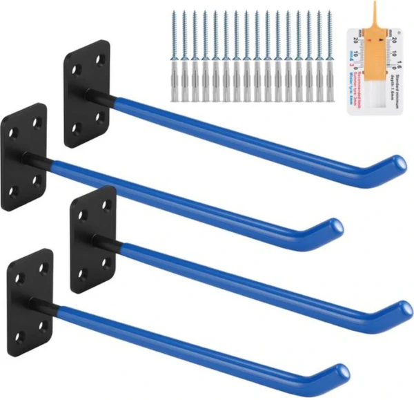 P-87213235802470-20260406121325.webp Unyqoos® Wandgemonteerde opberghaak voor autobanden en meer in de garage