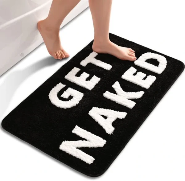 Unyqoos® Stijlvolle Zwart-Witte Badmat Met Antislip En Absorberende Eigenschappen Voor Elke Badkamer