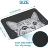 Unyqoos® Zachte Antislip Badmat met Grappige Kattenprint voor Veiligheid en Comfort in de Badkamer