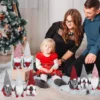 P-87213235829751-20260406092737.webp Unyqoos® Set van 8 handgemaakte Zweedse kerstkabouters voor sfeervolle decoratie