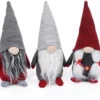 P-87213235829756-20260406092844.webp Unyqoos® Set van 8 handgemaakte Zweedse kerstkabouters voor sfeervolle decoratie