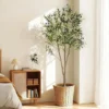 Unyqoos® Realistische kunstmatige olijfboom van 150 cm voor stijlvolle interieurdecoratie