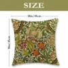 Unyqoos® Set van 4 linnen kussenslopen met bloemen en vogels in boho vintage stijl
