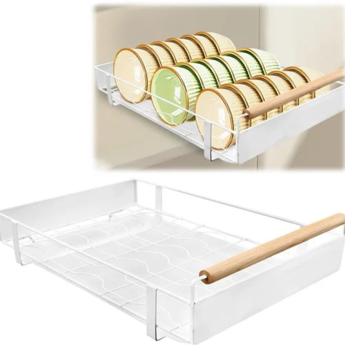 P-87213235859520-20260406094944.webp Unyqoos® Uittrekbare keukenlade met geluidsarme rails en afneembare opvangbak