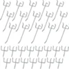 Unyqoos® Set van 30 Roestvrijstalen Ophanghaken voor Gatenwand in Garage of Werkplaats