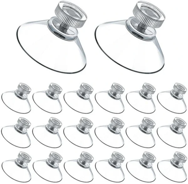 P-87213235884724-20260406121613.webp Unyqoos® Set van 20 transparante zuignappen met schroef voor veelzijdig gebruik