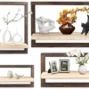 Unyqoos® Houten wandplank set voor stijlvolle en functionele wanddecoratie