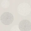 Unyqoos® Vliesbehang met abstract bloemendesign en metallic accenten in beige tint