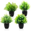 P-87213235930180-20260405140806.webp Unyqoos® Set van vier levensechte kunstplanten voor binnen en buiten decoratie