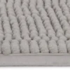 Unyqoos® Grijze antislip badmat van chenille 50x50 cm voor veilige badkamer