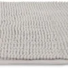 Unyqoos® Grijze antislip badmat van chenille 50x50 cm voor veilige badkamer