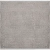 Unyqoos® Grijze antislip badmat van chenille 50x50 cm voor veilige badkamer