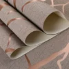 Unyqoos® Modern gestreept vliesbehang met 3D reliëf voor woonkamer en meer, bruin