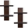 Unyqoos® Moderne verticale boekenplank set van 2 voor stijlvolle muurdecoratie