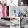 P-87213235951424-20260406115342.webp Unyqoos® Set van 20 sterke transparante zuignappen met schroefdraad voor diverse oppervlakken