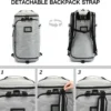Unyqoos® Grote multifunctionele reistas met apart schoenenvak voor sport en reizen
