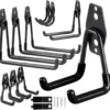 Unyqoos® Complete set van 12 multifunctionele wandhaken voor efficiënte opslag in de garage