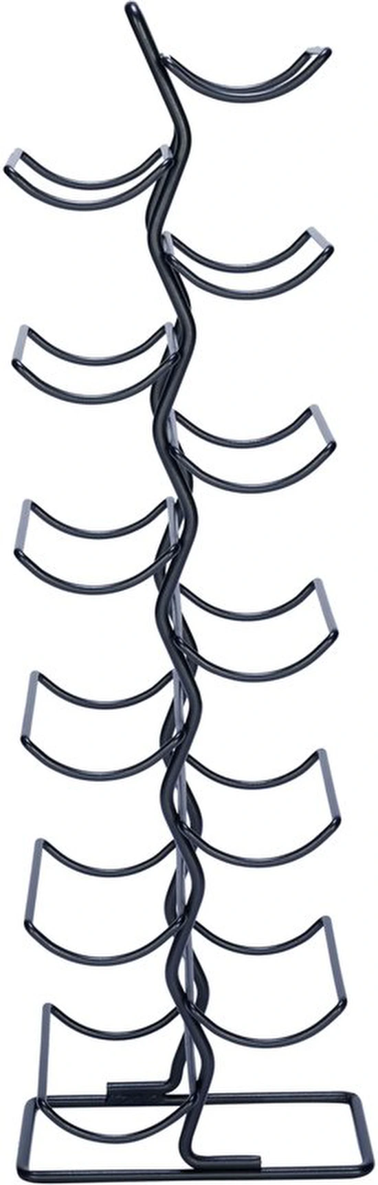 P-87213235964396-20260406110446.webp Unyqoos® Industrieel wijnrek voor twaalf flessen met stijlvol zwart ontwerp