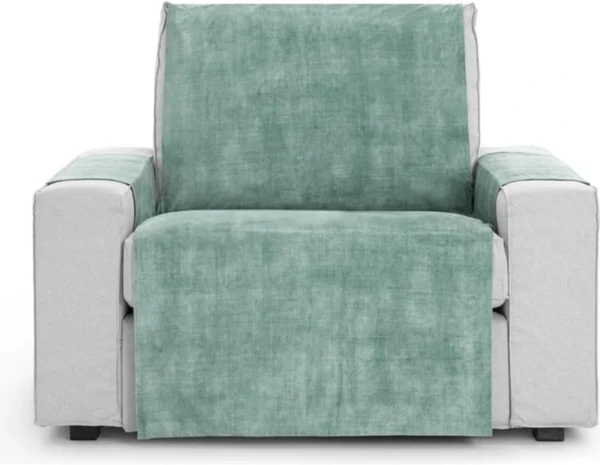 Unyqoos® Aquamarijnkleurige universele beschermhoes voor eenzitsbank met eenvoudige bevestiging