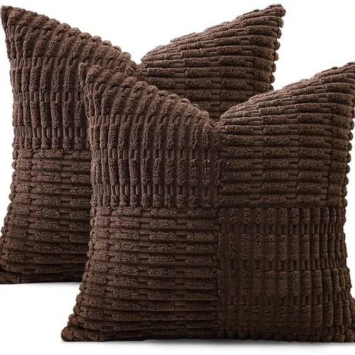 P-87213236060910-20260406112758.webp Unyqoos® Set van twee bohemian corduroy kussenslopen met verborgen ritssluiting
