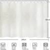 Unyqoos® Extra brede crèmekleurige douchegordijn voor badkamer en ruimteverdeling