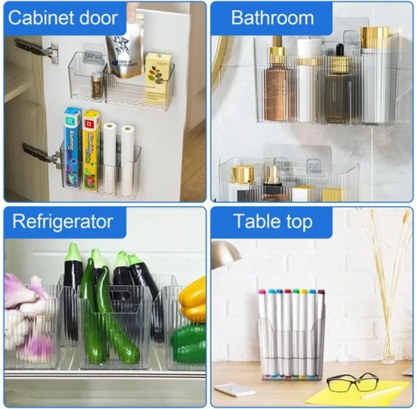 P-87213236076781-20260406100410.webp Unyqoos® Vierdelige set zelfklevende opbergdozen voor keukenkast en wandmontage