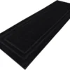 Unyqoos® Zwarte antislip badmat van 50x150 cm voor veilige en droge badkamer