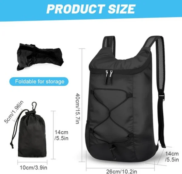 Unyqoos® Ultralichte en Waterdichte Wandelrugzak voor Outdoor Avonturen en Dagelijks Gebruik