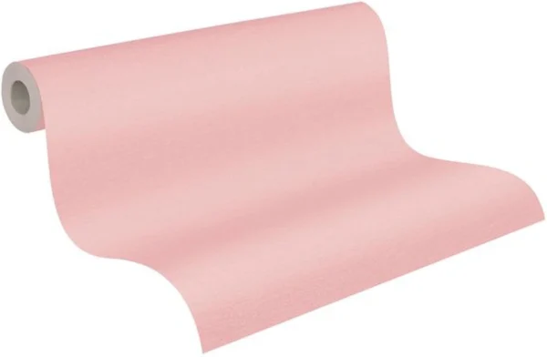 Unyqoos® Effen roze vliesbehang met structuur voor een stijlvolle woonruimte