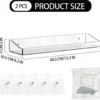 P-87213236115522-20260406081632.webp Unyqoos® Set van 2 veelzijdige acryl zwevende wandrekken voor elke kamer zonder boren