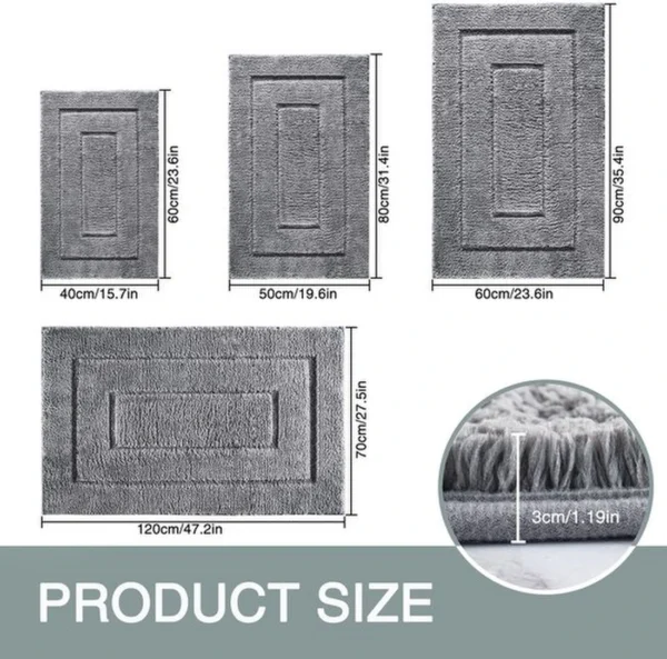 Unyqoos® Zachte Antislip Badmat van Waterabsorberende Microvezel voor Douche, Bad en Toilet