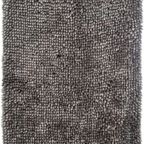 Unyqoos® Zachte en elegante badmat in zilvergrijs voor moderne badkamerstijl
