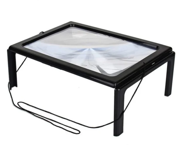 Unyqoos® Dimmbare leesloep met LED-verlichting voor handen vrij gebruik