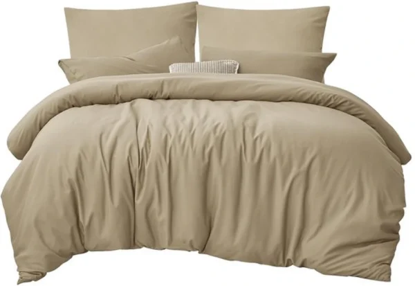 P-87213236174310-20260405105031.webp Unyqoos® Stijlvol en comfortabel 3-delig beddengoed in taupe voor elk seizoen