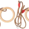 Unyqoos® Houten gymnastiekringen set voor veelzijdige fitness en speelplezier