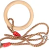 Unyqoos® Houten gymnastiekringen set voor veelzijdige fitness en speelplezier