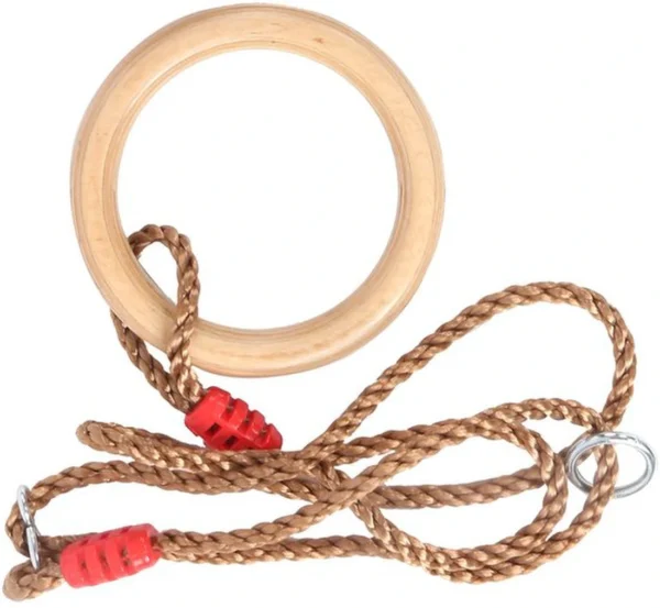 Unyqoos® Houten gymnastiekringen set voor veelzijdige fitness en speelplezier