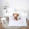 Unyqoos® Kinderbeddengoedset met Giraffe Motief en Omkeerbaar Ontwerp van Katoen