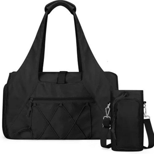 Unyqoos® Compacte sporttas met schoenenvak en waterfleshouder voor dames en meisjes