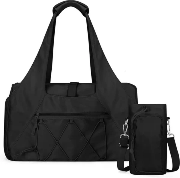 Unyqoos® Compacte sporttas met schoenenvak en waterfleshouder voor dames en meisjes